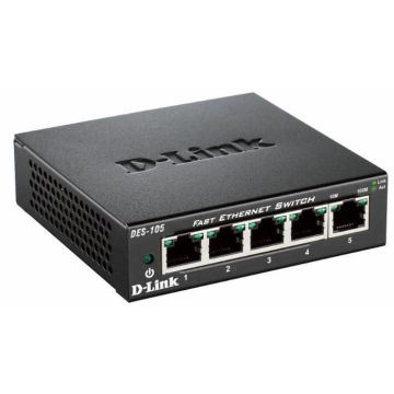 D-Link DES-105 Unmanaged L2 Zwart (DES-105/E) thumbnail