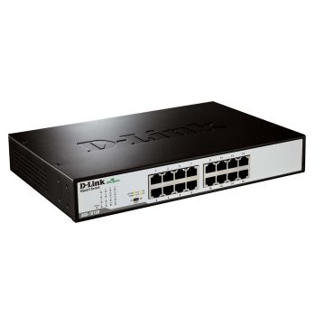 D-Link DGS-1016D/E netwerk-switch Unmanaged Zwart, Metallic (DGS-1016D/E) thumbnail