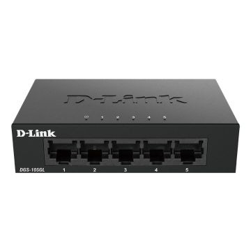 D-Link DGS-105GL/E netwerk-switch Unmanaged Gigabit Ethernet (10/100/1000) Zwart (DGS-105GL/E) thumbnail