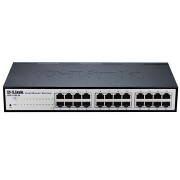 D-Link DGS-1100-24V2 Managed L2 Gigabit Ethernet (10/100/1000) 1U Zwart, Grijs (DGS-1100-24V2/E) thumbnail
