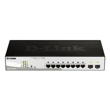 D-Link DGS-1210-08P netwerk-switch Managed L2/L3 Gigabit Ethernet (10/100/1000) Power over Ethernet (PoE) Zwart (DGS-1210-08P) thumbnail