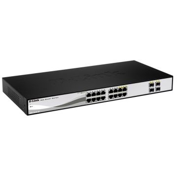 D-Link DGS-1210-16 Managed L2 Gigabit Ethernet (10/100/1000) Zwart (DGS-1210-16/E) thumbnail