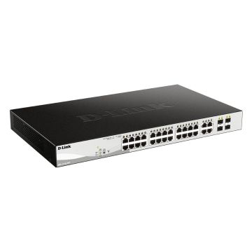 D-Link DGS-1210-24P Managed L2 Gigabit Ethernet (10/100/1000) Power over Ethernet (PoE) Zwart (DGS-1210-24P/E) thumbnail