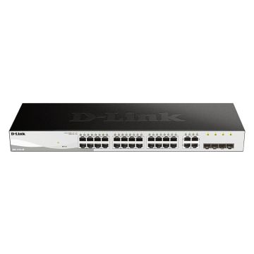 D-Link DGS-1210-28 netwerk-switch Managed L2 Gigabit Ethernet (10/100/1000) 1U Zwart (DGS-1210-28) thumbnail
