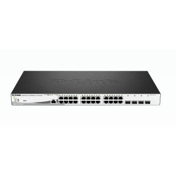 D-Link DGS-1210-28MP/E netwerk-switch Managed L2 Gigabit Ethernet (10/100/1000) Power over Ethernet (PoE) 1U Zwart, Grijs (DGS-1210-28MP/E) thumbnail