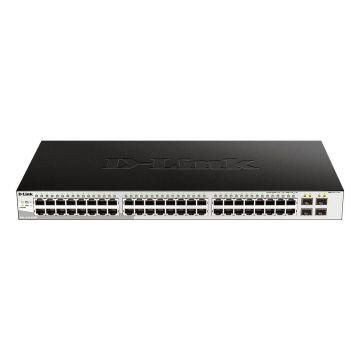 D-Link DGS-1210-52/ME Managed L2 Gigabit Ethernet (10/100/1000) 1U Zwart (DGS-1210-52/ME/E) thumbnail