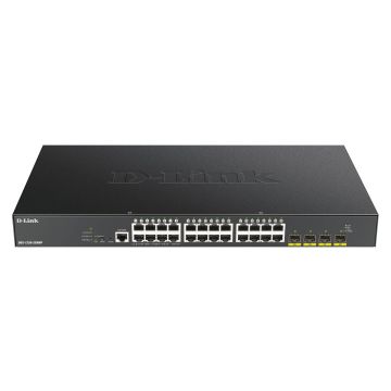 D-Link DGS-1250-28XMP Managed L3 Gigabit Ethernet (10/100/1000) Power over Ethernet (PoE) Zwart (DGS-1250-28XMP/E) thumbnail