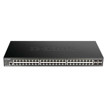 D-Link DGS-1250-52X Managed L3 Gigabit Ethernet (10/100/1000) Zwart (DGS-1250-52X/E) thumbnail