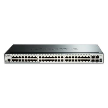 D-Link DGS-1510-52X netwerk-switch Managed L3 Gigabit Ethernet (10/100/1000) 1U Zwart (DGS-1510-52X/E) thumbnail