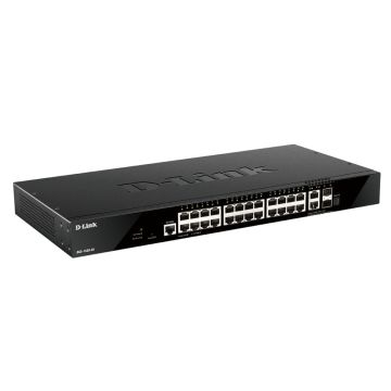 D-Link DGS-1520-28/E netwerk-switch Managed L3 10G Ethernet (100/1000/10000) 1U Zwart (DGS-1520-28/E) thumbnail
