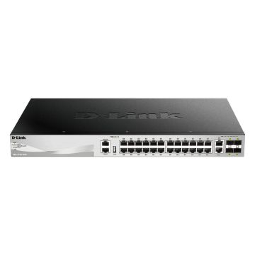 D-Link DGS-3130-30TS/E netwerk-switch Managed L3 Gigabit Ethernet (10/100/1000) Grijs (DGS-3130-30TS/E) thumbnail