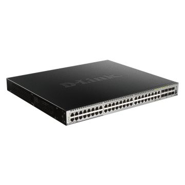 D-Link DGS-3630-52PC/SI netwerk-switch Managed L3 Gigabit Ethernet (10/100/1000) Power over Ethernet (PoE) Zwart, Grijs (DGS-3630-52PC/SI) thumbnail
