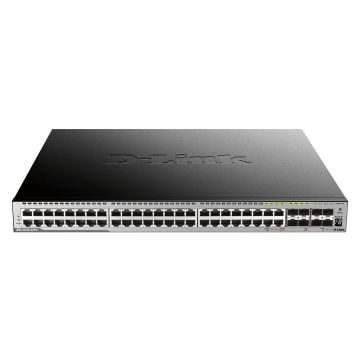 D-Link 44-port GE PoE 370W Layer 3 Stackable Managed Gigabit Switch including 4-port Combo 4-port Combo 1000BaseT/SFP plus 4 10G (DGS-3630-52PC/SI/E) thumbnail