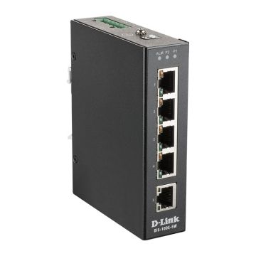 D-Link DIS-100E-5W netwerk-switch Unmanaged L2 Fast Ethernet (10/100) Zwart (DIS-100E-5W) thumbnail