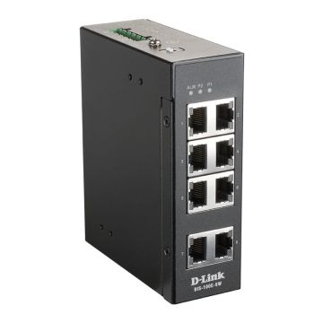 D-Link DIS-100E-8W netwerk-switch Unmanaged L2 Fast Ethernet (10/100) Zwart (DIS-100E-8W) thumbnail