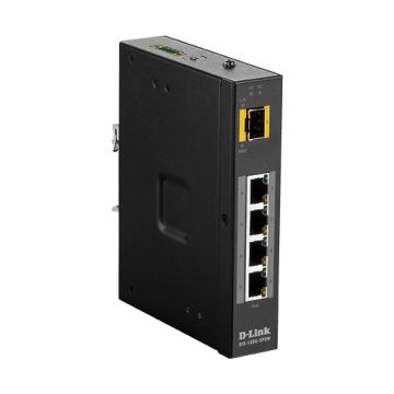 D-Link DIS‑100G‑5PSW Unmanaged L2 Gigabit Ethernet (10/100/1000) Power over Ethernet (PoE) Zwart (DIS-100G-5PSW) thumbnail