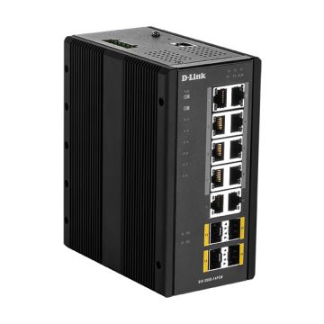 D-Link DIS‑300G‑14PSW Managed L2 Gigabit Ethernet (10/100/1000) Power over Ethernet (PoE) Zwart (DIS-300G-14PSW) thumbnail