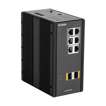 D-Link DIS‑300G‑8PSW Managed L2 Gigabit Ethernet (10/100/1000) Power over Ethernet (PoE) Zwart (DIS-300G-8PSW) thumbnail