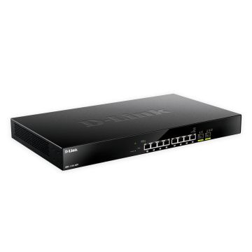 D-Link DMS-1100-10TP netwerk-switch Managed L2 2.5G Ethernet (100/1000/2500) Power over Ethernet (PoE) 1U Zwart (DMS-1100-10TP) thumbnail