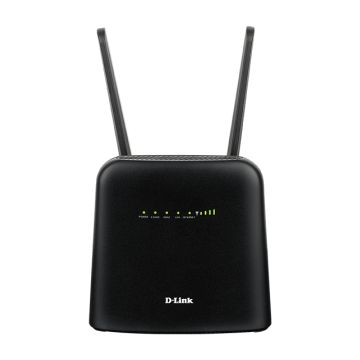 D-Link DWR-960 draadloze router Gigabit Ethernet Dual-band (2.4 GHz / 5 GHz) 4G Zwart (DWR-960) thumbnail