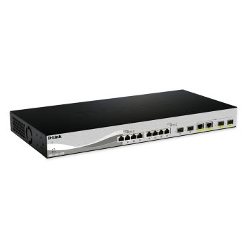 D-Link DXS-1210-12SC/E netwerk-switch Managed L2 10G Ethernet (100/1000/10000) 1U Zwart, Zilver (DXS-1210-12SC/E) thumbnail