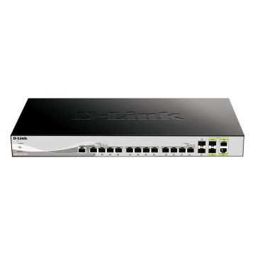 D-Link DXS-1210-16TC/E netwerk-switch Managed L2 10G Ethernet (100/1000/10000) Grijs (DXS-1210-16TC/E) thumbnail