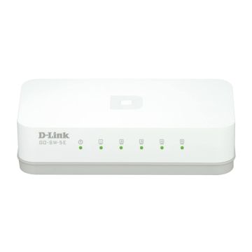 D-Link GO-SW-5E/E netwerk-switch Unmanaged Fast Ethernet (10/100) Wit (GO-SW-5E/E) thumbnail