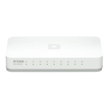D-Link GO-SW-8E/E netwerk-switch Unmanaged Fast Ethernet (10/100) Wit (GO-SW-8E/E) thumbnail