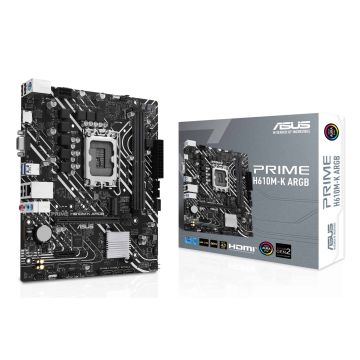 ASUS PRIME H610M-K ARGB Intel H610 LGA 1700 micro ATX (90MB1G90-M0EAY0) thumbnail