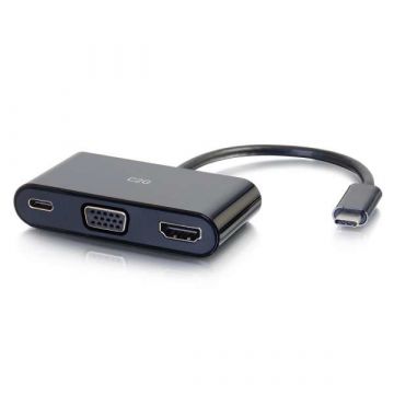 C2G 26884 laptop dock & poortreplicator USB 3.2 Gen 1 (3.1 Gen 1) Type-C Zwart