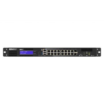 QNAP QGD-1600 Managed Gigabit Ethernet (10/100/1000) 1U Zwart, Grijs