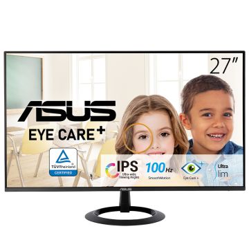 ASUS VZ27EHF computer monitor 68,6 cm (27") 1920 x 1080 Pixels Full HD LCD Zwart (90LM07B0-B01470) thumbnail