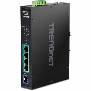 Trendnet TI-PGM541 netwerk-switch Gigabit Ethernet (10/100/1000) Zwart (TI-PGM541) thumbnail