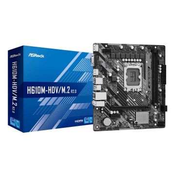 ASRock 1700 ASROCK H610M-HDV/M.2 R2.0 mATX D4 (90-MXBJH0-A0UAYZ) thumbnail