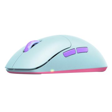 CHERRY XTRFY M8 Wireless muis Gamen Rechtshandig RF Wireless + USB Type-C Optisch 26000 DPI (M8W-FROSTY-MINT) thumbnail