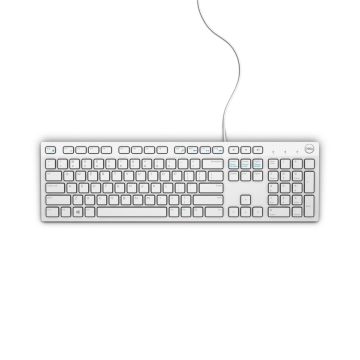 DELL bekabeld toetsenbord - KB216 - VS internationaal (QWERTY) - wit (580-ADGM) thumbnail