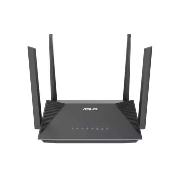 ASUS RT-AX52 AX1800 AiMesh draadloze router Gigabit Ethernet Dual-band (2.4 GHz / 5 GHz) Zwart (90IG08T0-MO3H00) thumbnail