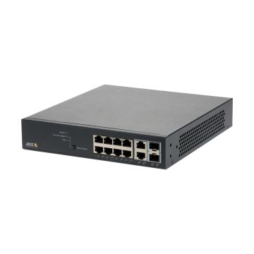 Axis 01191-003 netwerk-switch Managed Gigabit Ethernet (10/100/1000) Power over Ethernet (PoE) 1U Zwart (01191-003) thumbnail