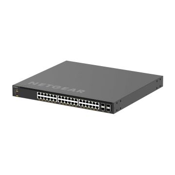NETGEAR XSM4340CV Managed L3 10G Ethernet (100/1000/10000) Power over Ethernet (PoE) 1U Zwart (XSM4340CV-100NES) thumbnail