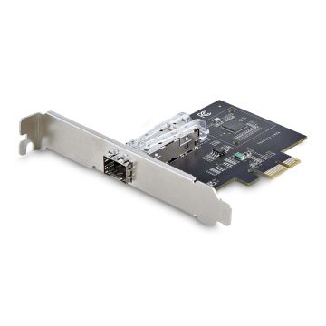StarTech.com 1-Port GbE SFP Netwerkkaart, PCIe 2.1 x1, Intel I210-IS, 1GbE Controller, 1000BASE Koper/Glasvezel, Single-Port Gigabit Ethernet NIC, Desktop/Server Backplanes, Windows en Linux Compatibel (P011GI-NETWORK-CARD) thumbnail