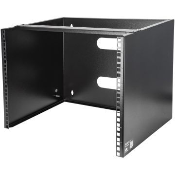 StarTech.com 8U Wandmonteerbaar Server Rack, Diepte 35cm (13,75"), 19" Beugel voor Patchpanelen, Shallow Server en IT Apparatuur, Netwerk Switches, Capaciteit 36kg, Zwart (WALLMOUNT8) thumbnail