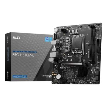 MSI PRO H610M-E moederbord Intel H610 LGA 1700 micro ATX (7D48-019R) thumbnail