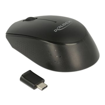 DeLOCK 12526 muis Ambidextrous RF Draadloos Optisch 1000 DPI (12526) thumbnail