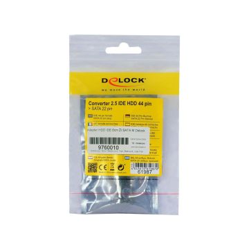Delock Konverter 2.5 IDE HDD 44 Pin > SATA 22 Pin (61987) thumbnail