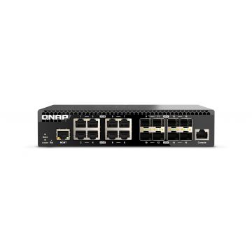 QNAP QSW-M3216R-8S8T netwerk-switch Managed L2/L3 10G Ethernet (100/1000/10000) 1U Zwart