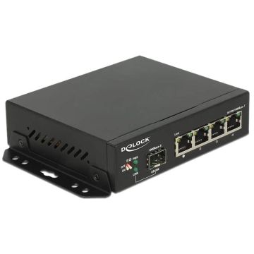 DeLOCK 87704 netwerk-switch Gigabit Ethernet (10/100/1000) Zwart (87704) thumbnail