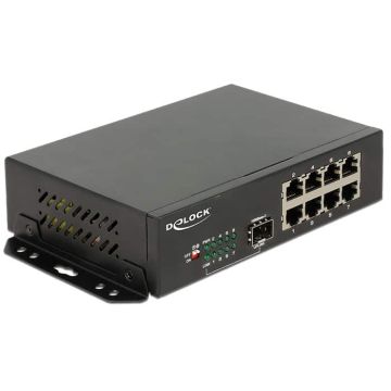 DeLOCK 87708 netwerk-switch Gigabit Ethernet (10/100/1000) Zwart (87708) thumbnail