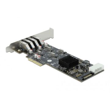 DeLOCK 89008 interfacekaart/-adapter Intern PCIe, SATA, USB 3.2 Gen 1 (3.1 Gen 1) (89008) thumbnail