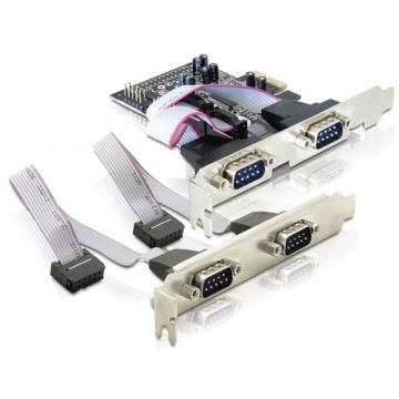 DeLOCK 4 x serial PCI Express card interfacekaart/-adapter (89178) thumbnail