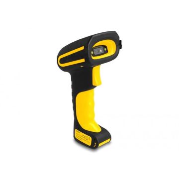 DeLOCK 90586 barcode-lezer Draagbare streepjescodelezer 1D/2D CMOS Zwart, Geel (90586) thumbnail